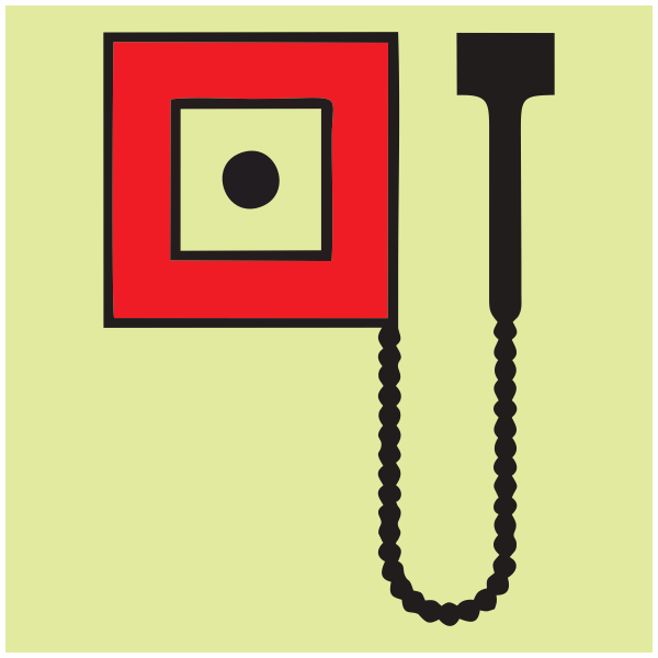 IMPA 33.6005 Manually Operated Call Point Sign