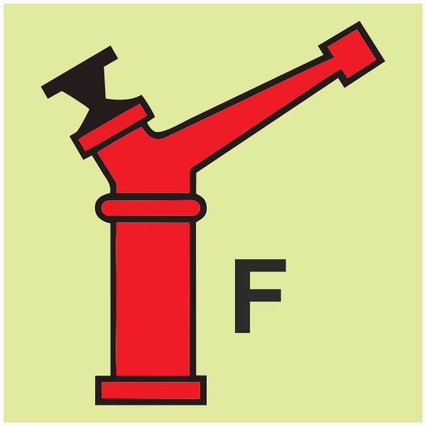 IMPA 33.6014 Foam Monitor Gun Sign