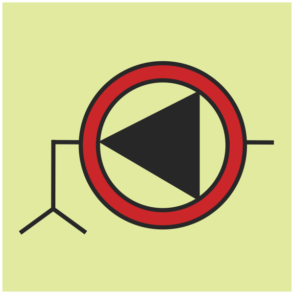 IMPA 33.6022 Emergency Bilge Pump Sign