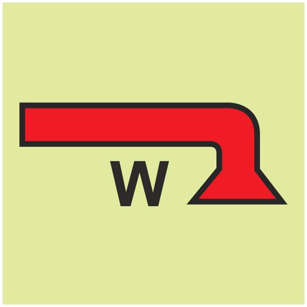 IMPA 33.6024 Water Fog Applicator Sign