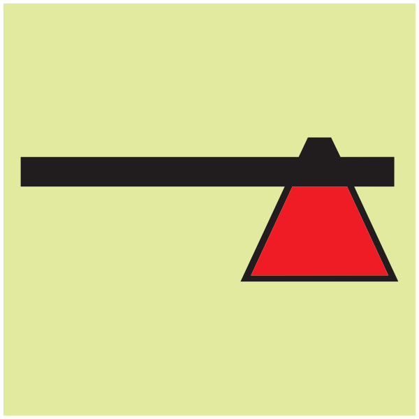 IMPA 33.6026 Fire Axe Sign