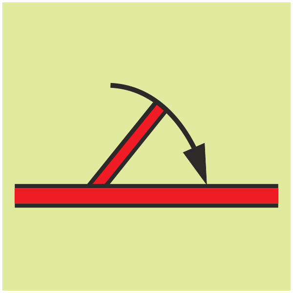 IMPA 33.6033 A-Class Fire Door Self-Closing Sign