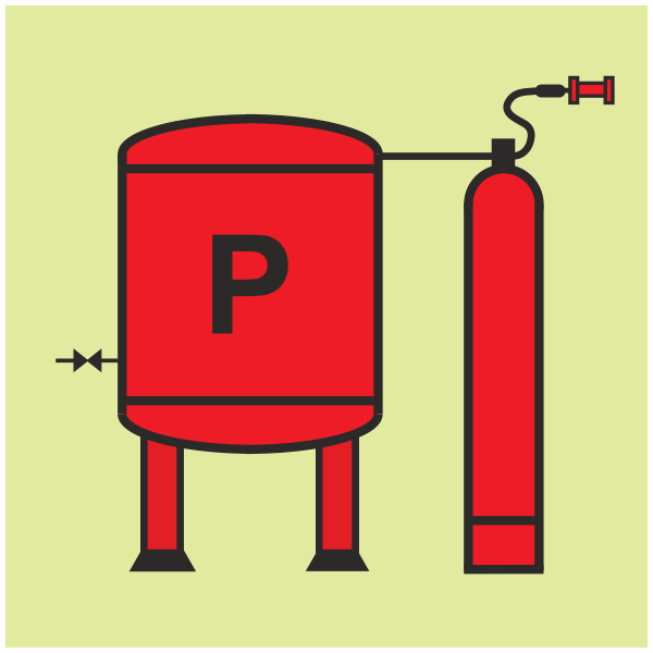 IMPA 33.6051 Powder Installation Sign