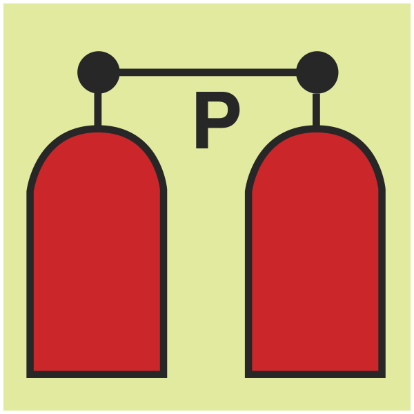 IMPA 33.6054 Powder Release Station Sign