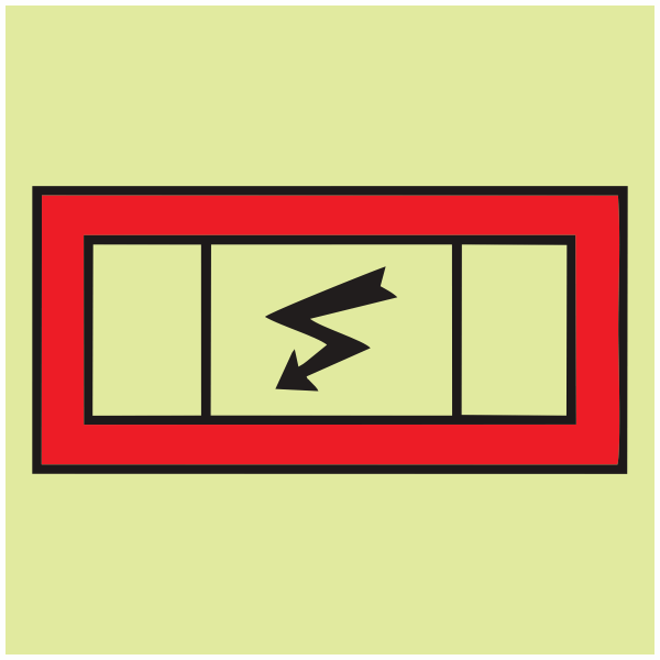 IMPA 33.6077 Emergency Switchboard Sign