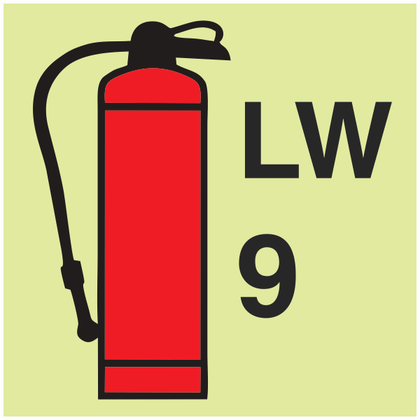 IMPA 33.6080 9ltr Foam Fire Extinguisher Sign
