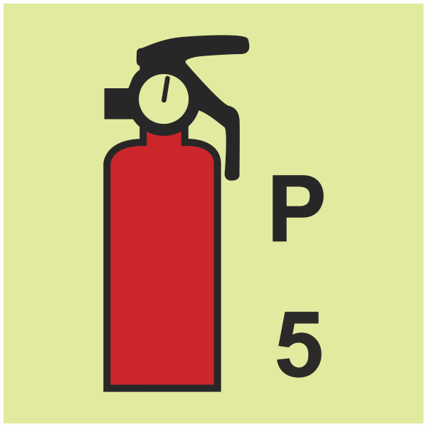 IMPA 33.6090 5kg Powder Fire Extinguisher Sign