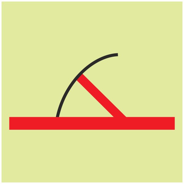 IMPA 33.6754 A Class Hinged Fire Door Sign