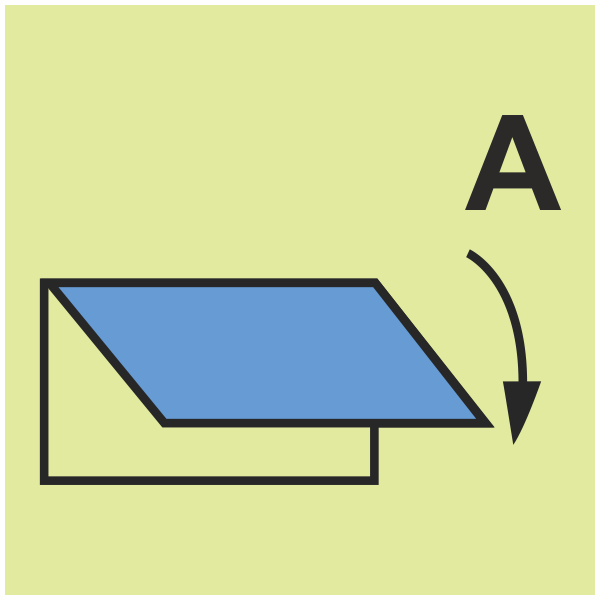 IMPA 33.6787 Closing Appliance for Ventilation Inlet or Outlet for Accommodation and Service Spaces Sign