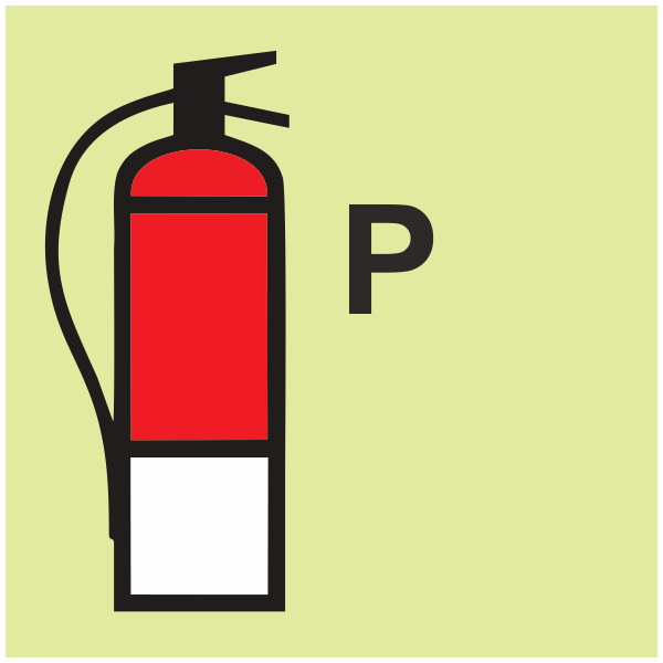 IMPA 33.6850 Fire Extinguisher Powder Sign