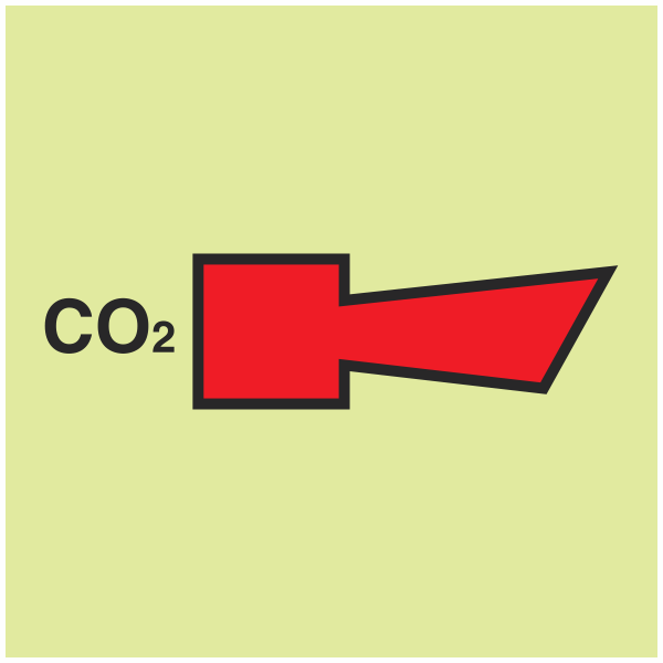 IMPA 33.6008 CO2 Horn Sign