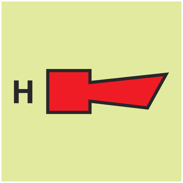 IMPA 33.6012 Gas Horn Than CO2 or Nitrogen Sign