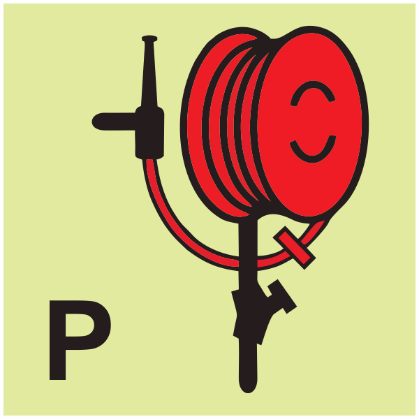 IMPA 33.6053 Powder Hose and Hand Gun Sign