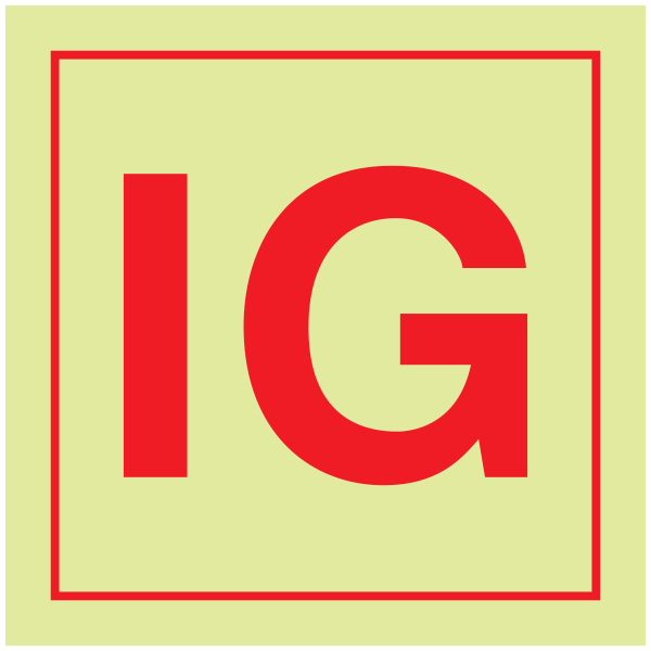IMPA 33.6073 Inert Gas Installation Sign