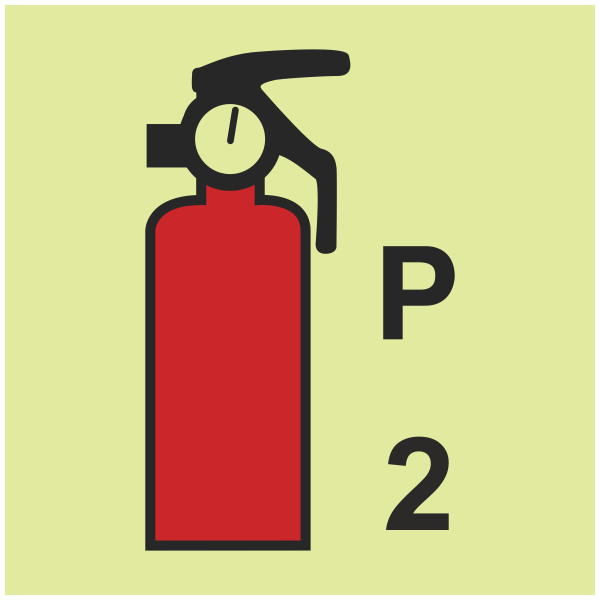 IMPA 33.6083 2kg Powder Fire Extinguisher Sign