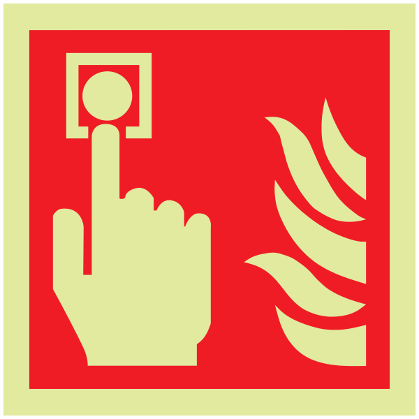 IMPA 33.6101 Fire Alarm Call Point Sign