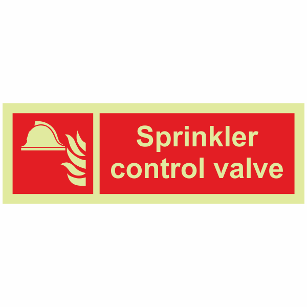 IMPA 33.6153 Sprinkler Control Valve Sign