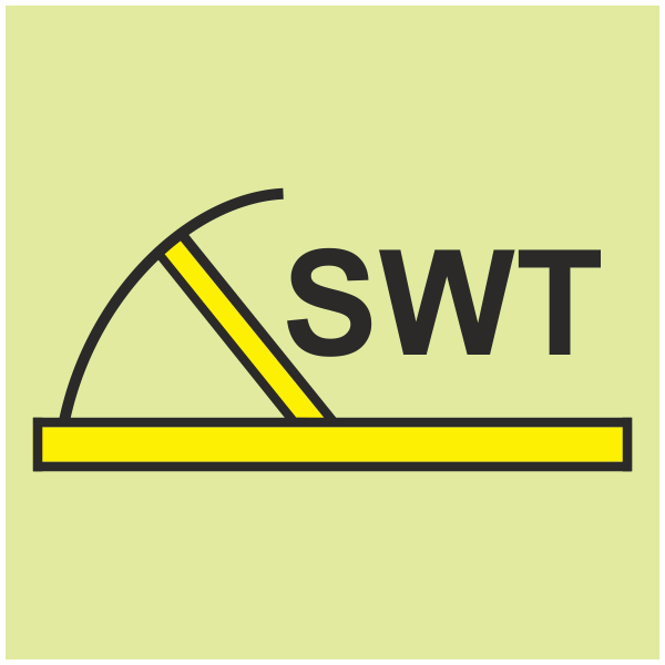 IMPA 33.6759 B-Class Hinged Semi-Watertight Fire Door Sign