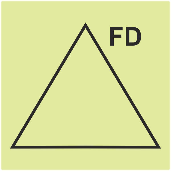 IMPA 33.6783 Remote Control for Fire Doors Sign