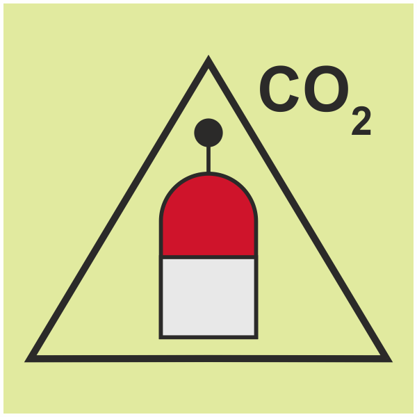 IMPA 33.6808 Remote Release Station CO2 Sign