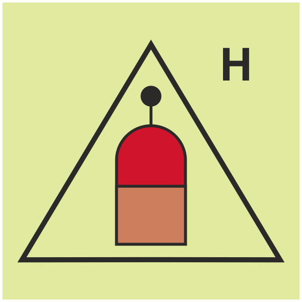IMPA 33.6810 Remote Release Station Halon Sign
