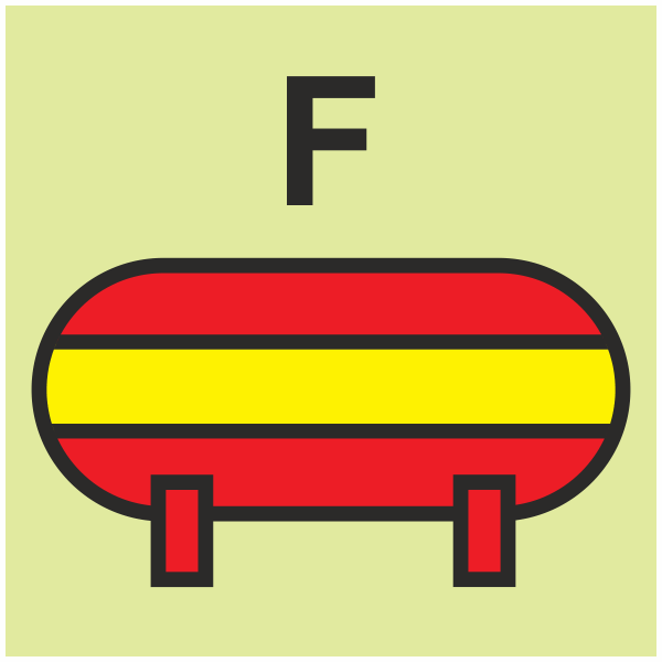 IMPA 33.6823 Fixed Fire Extinguishing Installation Foam Sign IMPA 33.6823 Fixed Fire Extinguishing Installation Foam Sign