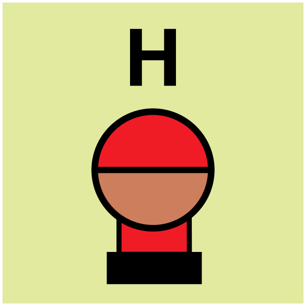 IMPA 33.6834 Fixed Fire Extinguisher Bottle Placed in a Protected Area Halon Halon Replacement Sign IMPA 33.6834 Fixed Fire Extinguisher Bottle Placed in a Protected Area Halon Halon Replacement Sign