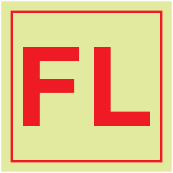 IMPA 33.6858 Fire Locker Sign IMPA 33.6858 Fire Locker Sign