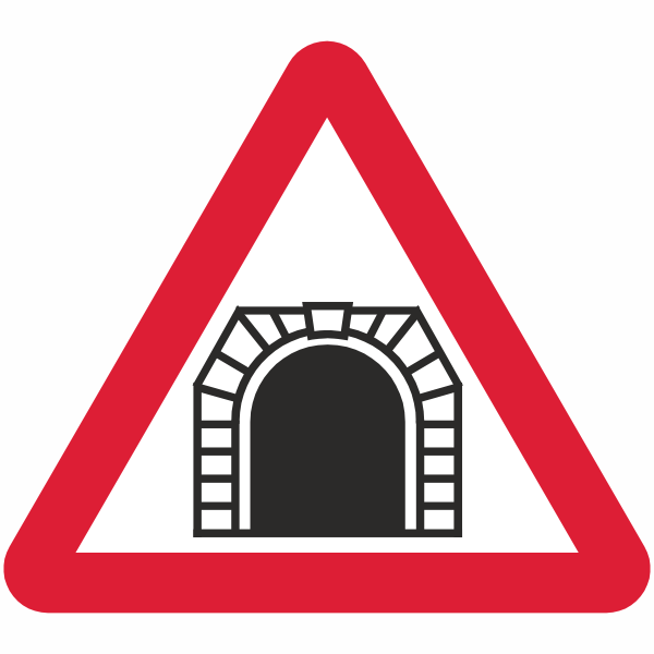 DOT 529.1 Tunnel ahead sign