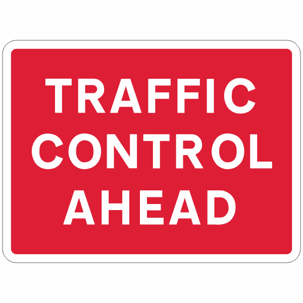 DOT 7010.1 Traffic Control Ahead Quick-Lock Sign
