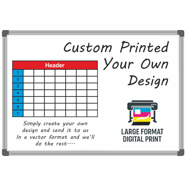 Custom Printed Magnetic Dry Wipe Whiteboard
