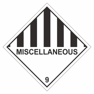 Class 9 Miscellaneous 9 | Hazard Packaging Labels | Safety Signs & Notices