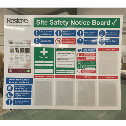 Site Safety Notice Board Site Safety Boards Safety Signs And Notices