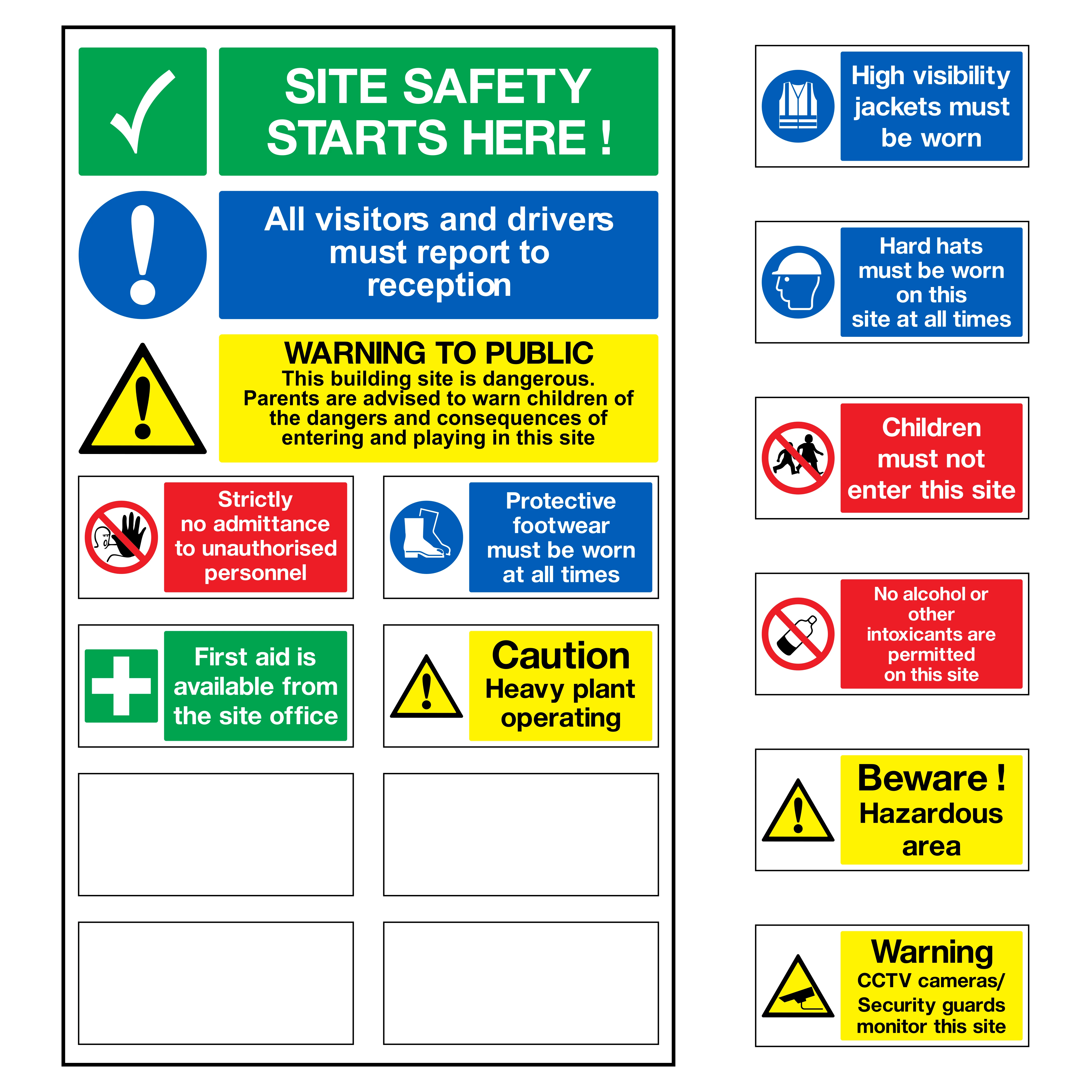 Pick and Mix Construction Site Board