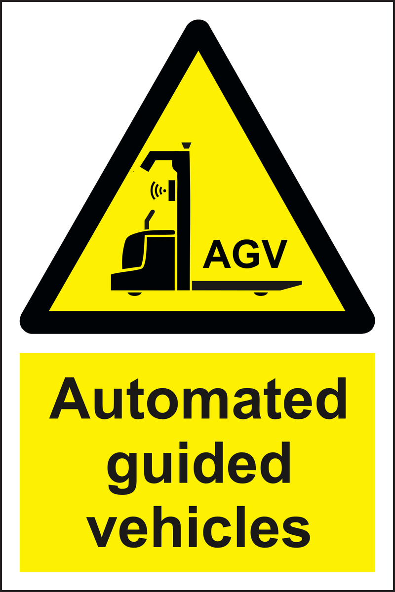 Automated guided vehicles sign