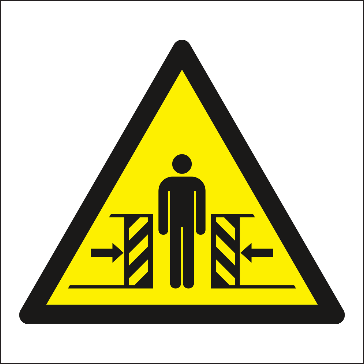 Body Crush Force From Two Sides Symbol Sign