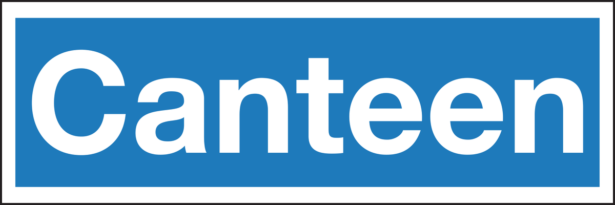 Canteen sign