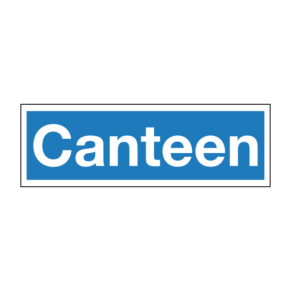 Canteen sign