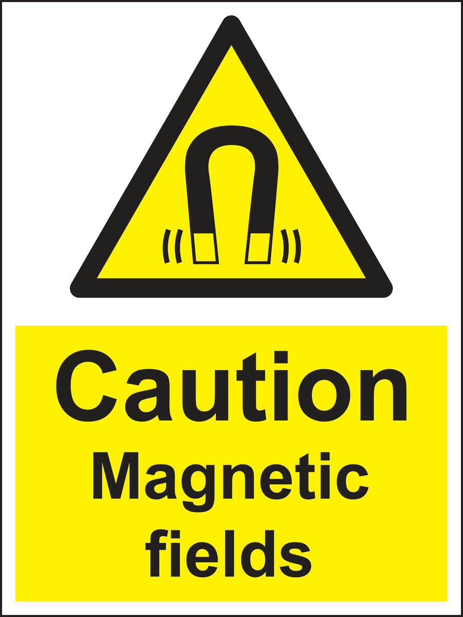 Caution Magnetic Fields Sign