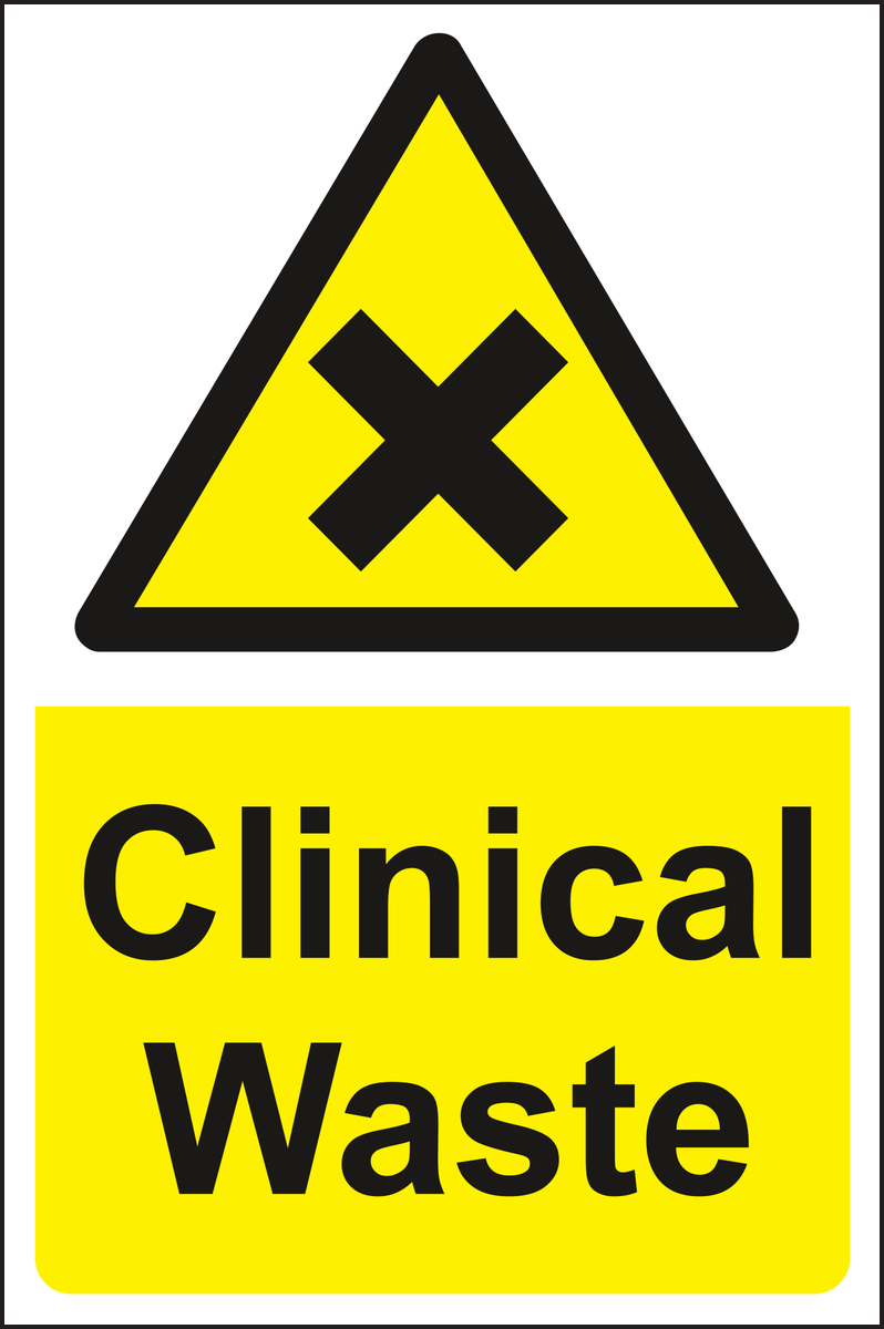 Clinical waste sign 