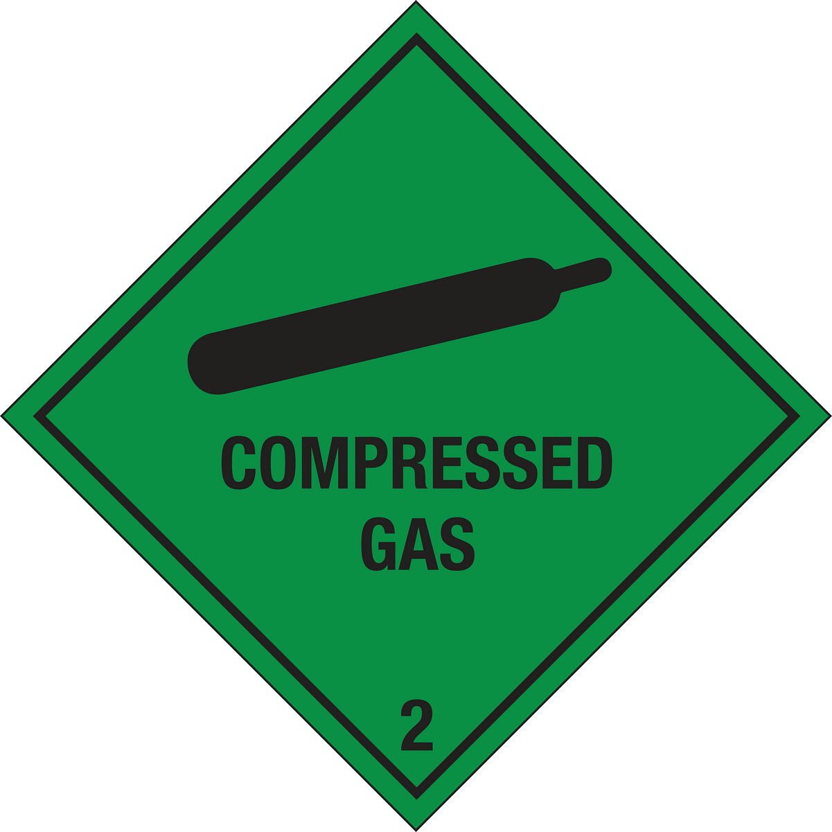 Compressed gas 2 sign