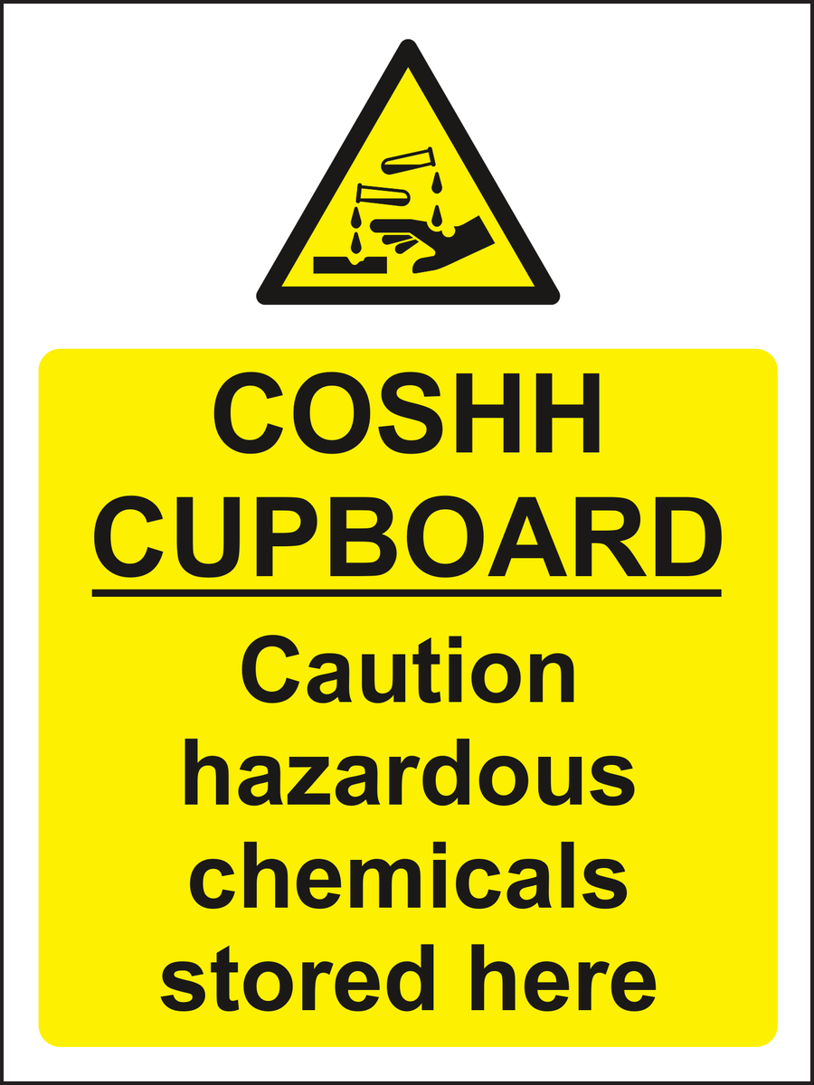 COSHH CUPBOARD Sign