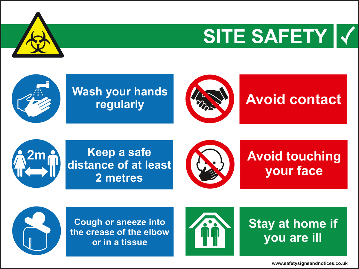 COVID-19 Site Safety Rules Sign