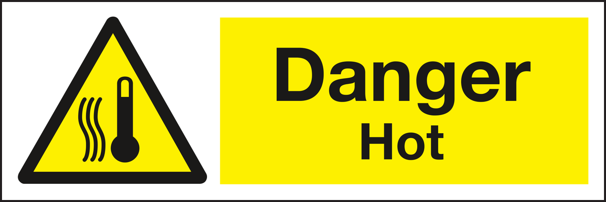 Danger hot sign
