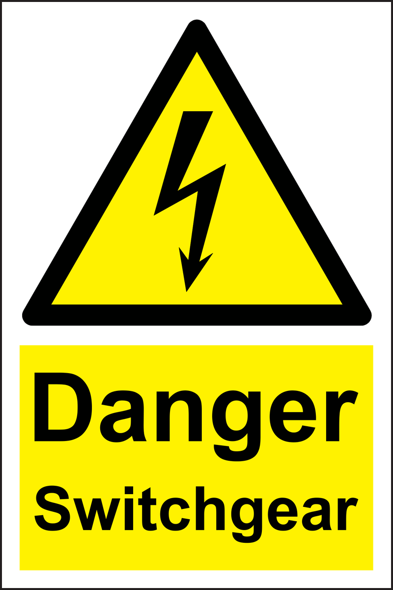Danger Switchgear Sign