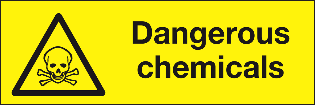Dangerous chemicals labels (Pack of 10)