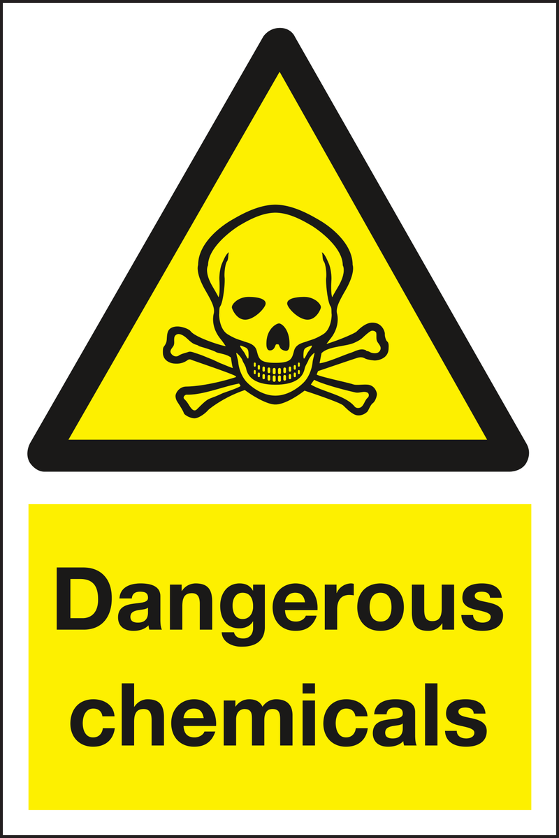 Dangerous chemicals sign