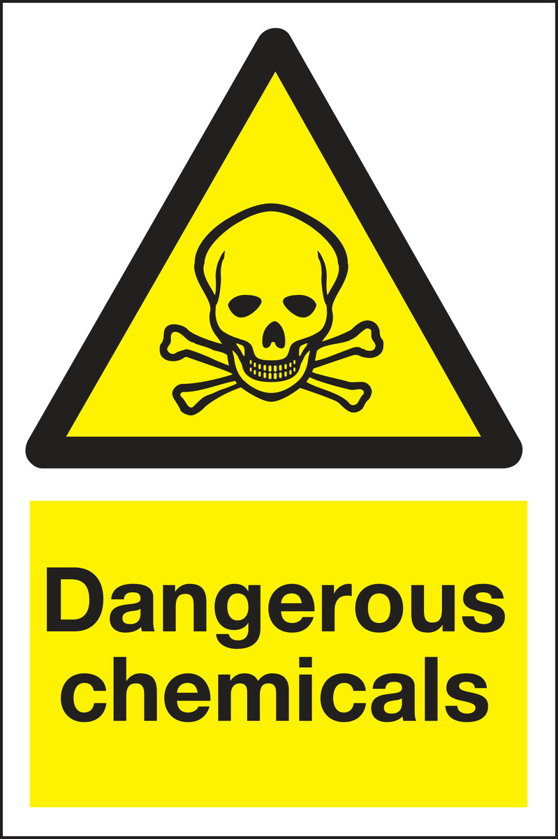 Dangerous chemicals sign