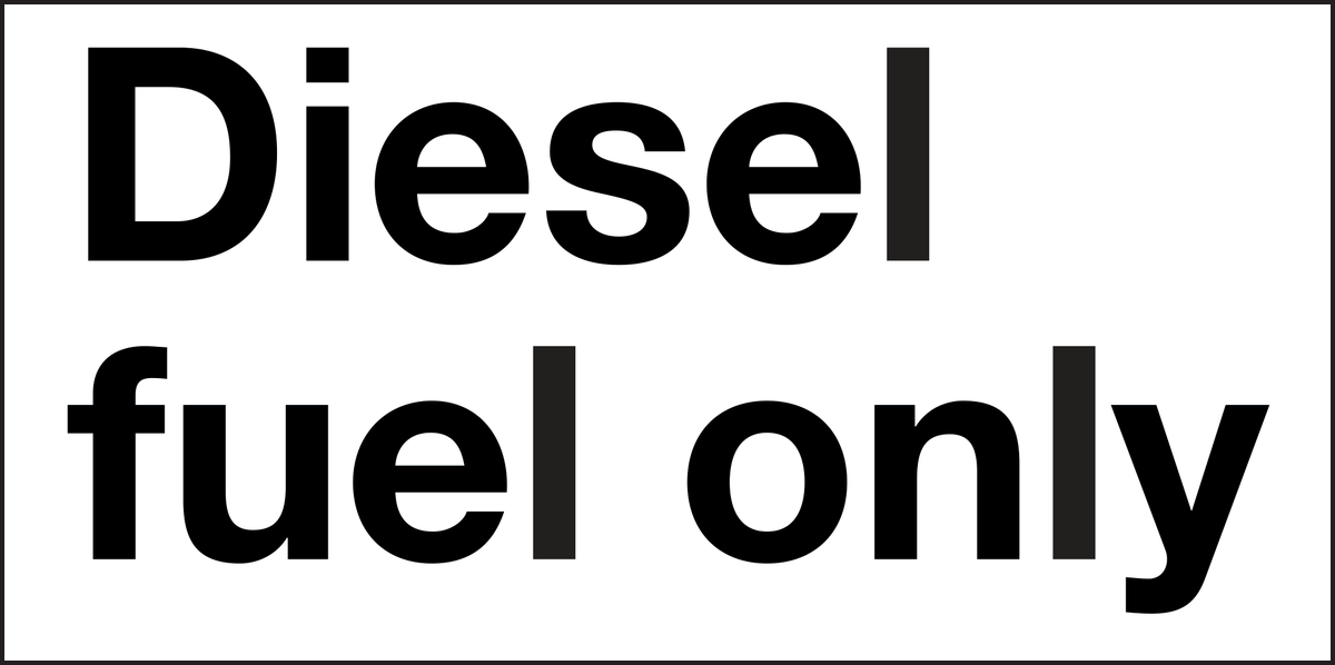 Diesel fuel only