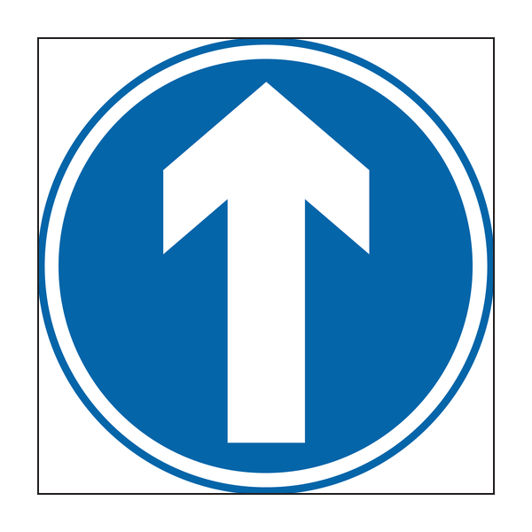Direction arrow door sign